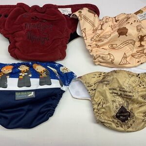 Harry Potter Themed Cloth Diaper Cover Lot of 4